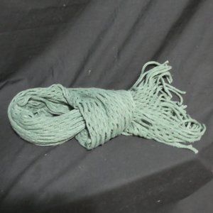Green, 100% acrylic loose knit scarf